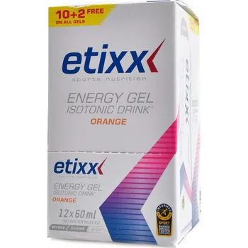 Etixx Isotonic drink energy gel 12 x 60 ml - pomeranč