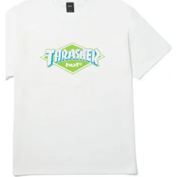 Pánské tričko TRIKO HUF x Thrasher Logo - bílá - M + při osobním odběru 1 320 Kč