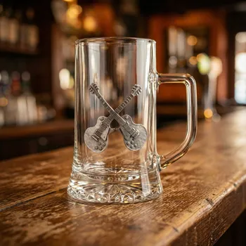 Sklenice Kufel s motivem kytar FREITAS & DORES 500 ml