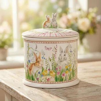 Dóza na potraviny Velikonoční dóza s víkem EASY LIFE 14 × 16 cm vícebarevná