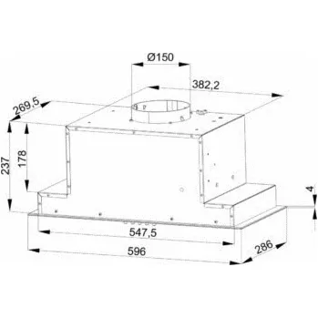 Digestoř Podskříňová digestoř MAAN Tytan 3 60 černá