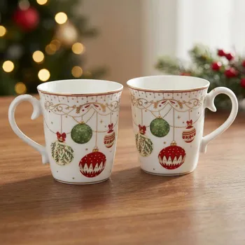 Vánoční hrnky EASY LIFE 275 ml 2 ks