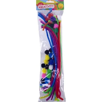 kreativní sada Wiky Kreativní set 30ks (žinylky, POM POM)