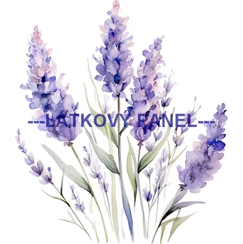 Látkový panel - Levandule - LE-144 Velikost: 15x15cm, Materiál: Teplákovina nepočesaná