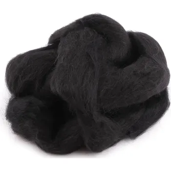 Jehla na filcování Ovčí rouno 20 g česané 4 černá