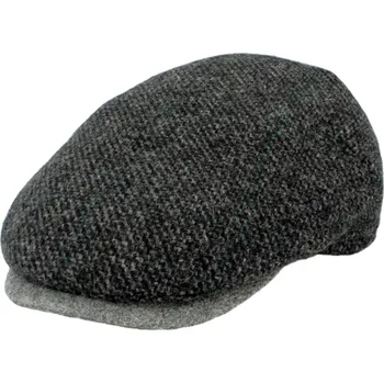 Čepice Fiebig - Headwear since 1903 Zimní šedá pánská bekovka od Fiebig - kostkovaná bekovka Velikost: 60 cm