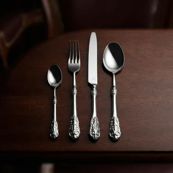 Příbor Sada příborů SOLA BOHEMIA stříbrná 24 ks