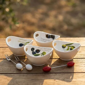 Mističky s vidličkami MY KITCHEN s motivem oliv 10 cm 8 ks