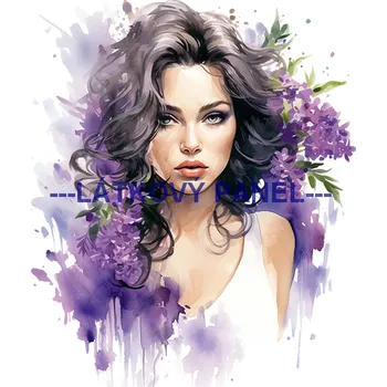 Látkový panel - Levandule - LE-146 Velikost: 20x20cm, Materiál: Bavlna