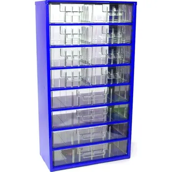 Skříňka na nářadí TOKOZ Zásuvkový organizér 12 / 8M, 4L - RAL 5002 - Modrá (závěsná skříňka Mars 6754)