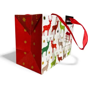 Dárková taška Vánoční dárková papírová krabice se soby Nové