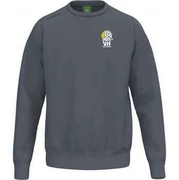 Pánská mikina ERIMA MIKINA PŘES HLAVU 150 VK KARLOVARSKO UNISEX - Tmavě šedá - velikost XXL