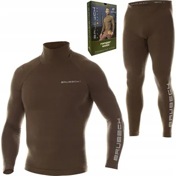 BRUBECK TERMOAKTIVNÍ PRÁDLO PÁNSKÉ KOMPLET RANGER WOOL MERINO VLNA | L