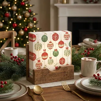 Papírový ubrousek Vánoční ubrousky EASY LIFE 33 × 33 cm 20 ks