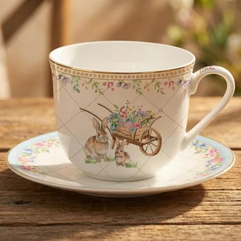 Velikonoční šálek s podšálkem EASY LIFE 370 ml