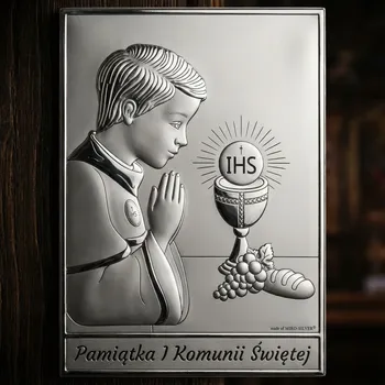 Plakát Obrázek Památka 1. svatého přijímání BELTRAMI 5,9 × 8,8 cm stříbrný