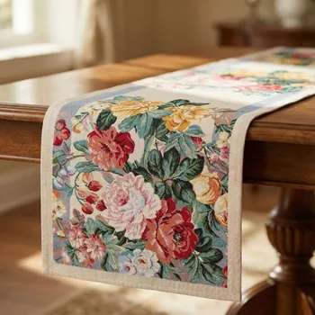 ubrus Běhoun s květy TANZANITA 45 × 140 cm