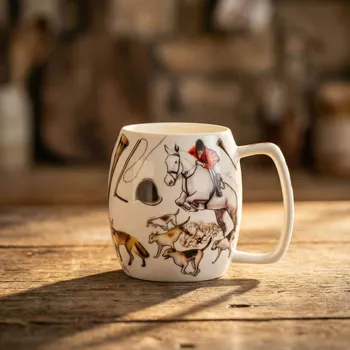 Kufr s loveckým motivem bílý