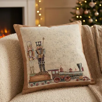 Povlak na polštářek Vánoční dekorační povlak na polštář 45 × 45 cm