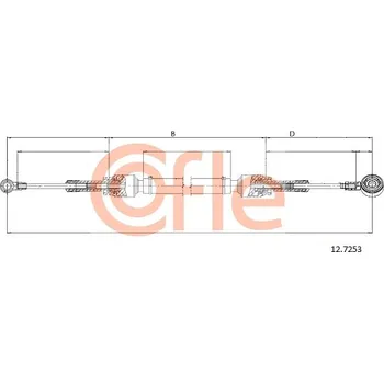 COFLE Tažné lanko, ruční převodovka 92127253