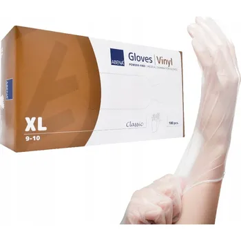 Vyšetřovací rukavice Rukavice na jedno použití vinylové Abena vel. XL 100 ks