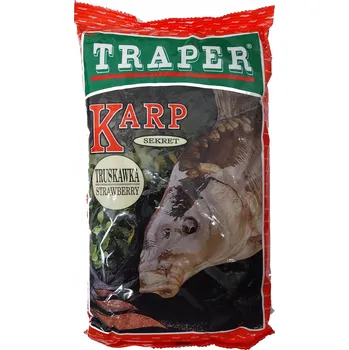 Návnadová surovina Traper Sekret Návnada 1kg Kapr Jahoda - 2025