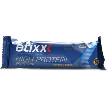 Etixx High protein sport bar 55 g proteinová tyčinka - cookies and cream
