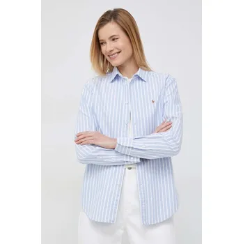 Pánská košile Bavlněná košile Polo Ralph Lauren 211891377 modrá 05A, vel. 42