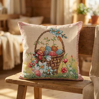 Povlak na polštářek Velikonoční povlak na polštář MAGIC EASTER 45×45 cm