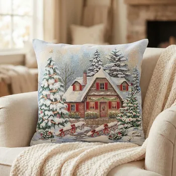 Povlak na polštářek Vánoční povlak na polštář KISS 45 × 45 cm vícebarevný