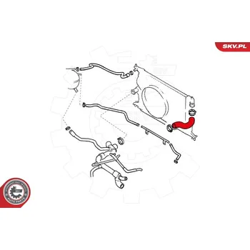 Chladič motoru Hadice chladiče ESEN SKV 24SKV325