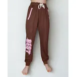 Dívčí tepláky Kugo LT1510 hnědé