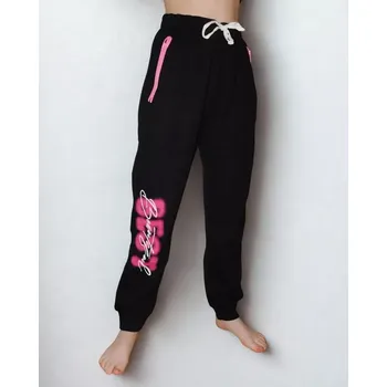 Dětská móda Dívčí tepláky Kugo LT1510 černé