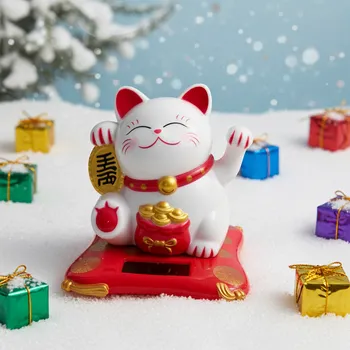 Kočka Štěstí Maneki Neko Solar