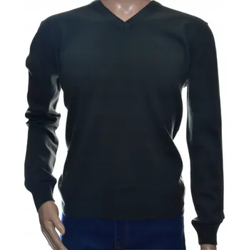 Pánský svetr Pánský svetr do V s kašmírem a merino vlnou, kašmírový, XL, šedý 215