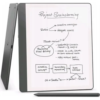 Tablet Amazon Kindle Scribe 2024 (16 GB), Premium Pen, tungsten, BEZ REKLAM EBKAM1191