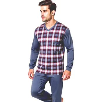 Pánské pyžamo Pánské Pyžamo Dlouhé FOLTÝN PD 218 Velikost: L