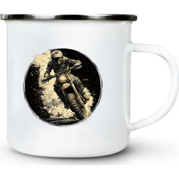 Prach a rychlost - Plechový hrnek VELKÝ 400ml (500 ml po okraj) - 400 ml