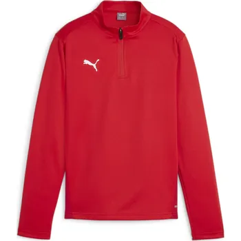 Triko s dlouhým rukávem Puma teamGOAL Training 1/4 Zip Top Jr 658632-01 Velikost 140