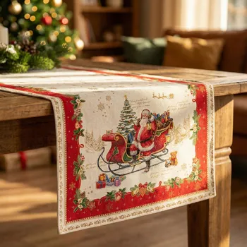 Vánoční dekorace Vánoční bavlněné běhouny EASY LIFE 140×45 cm 2 ks