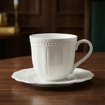 Šálek s podšálkem EASY LIFE 250 ml bílý