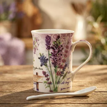 Hrnek s lžičkou LAVENDER