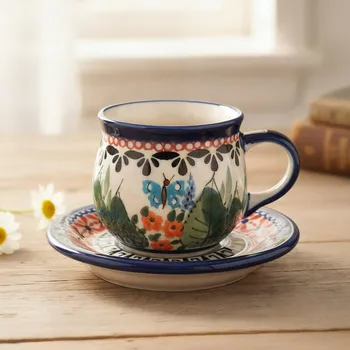 Šálek s podšálkem Bolesławiec 70 ml – dek. 149 ART