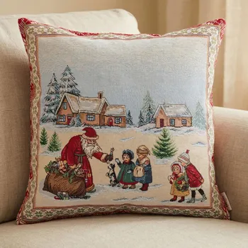 Povlak na polštářek Vánoční povlak na polštář HIVER 45×45 cm