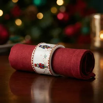 Kroužky na ubrousky s louskáčkem EASY LIFE 4,5 cm 4 ks