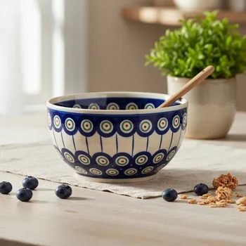 Keramická mísa / salátová mísa Bolesławiec 0,7 l - dek. 8