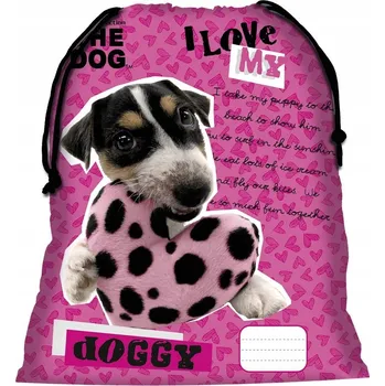 Školní sáček Pes Sáček vak Pejsek I love my dog
