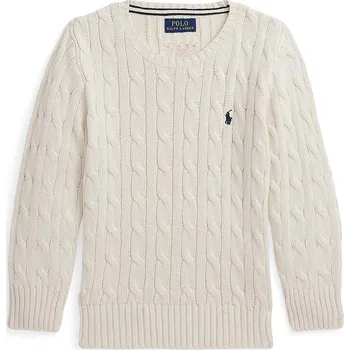 Pánský svetr Dětský bavlněný svetr Polo Ralph Lauren 322702674068 béžová 01X, vel. 124-134