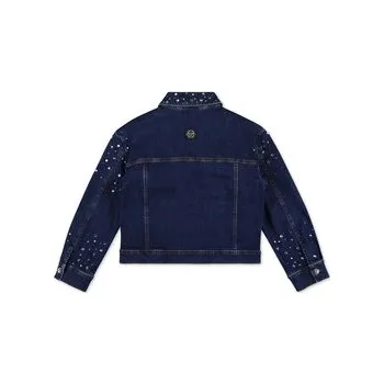 PHILIPP PLEIN Jeansová bunda 5875 Světle modrá Comfort Fit 10