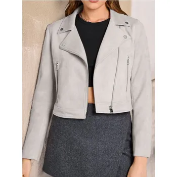 Dámský kabát Sinsay - Bunda biker - béžová - 599DA-02X - 599DA-02X-XXL